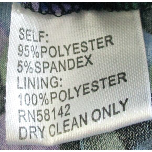 London Times Women's Multi Color Sleeveless Lined Stretch Zip Back Dress Size 8 - Picture 9 of 9